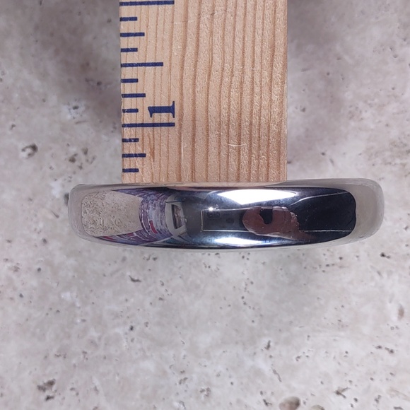 Michael Kors Silvertone Hinged Bracelet - Picture 6 of 8